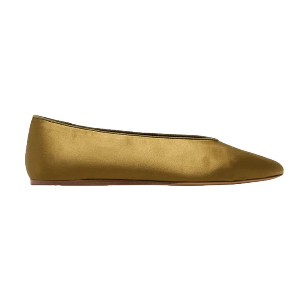 Regency Satin Ballerina Flats