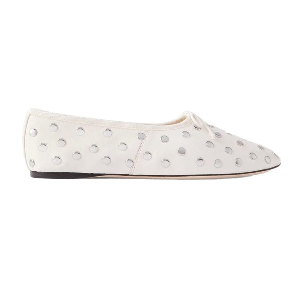Landon Studded Leather Ballet Flats