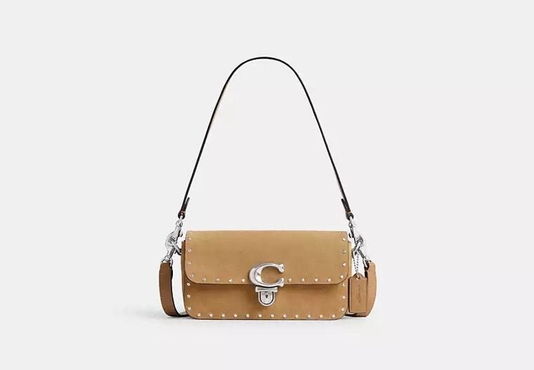 Studio Baguette Bag With Rivets