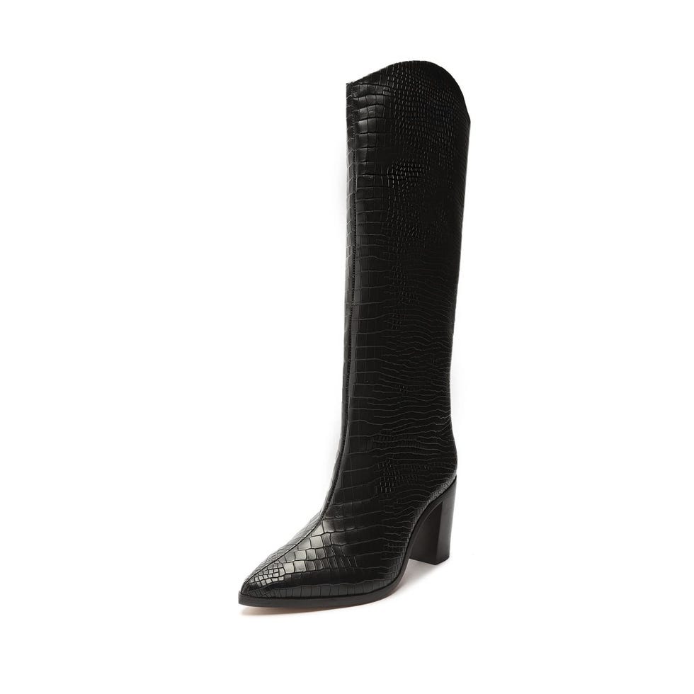 Maryana Block-Heel Knee-High Boots