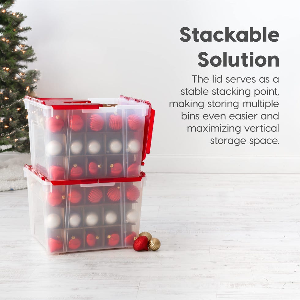 Storage Box With Hinged Lid (Pack of Two)