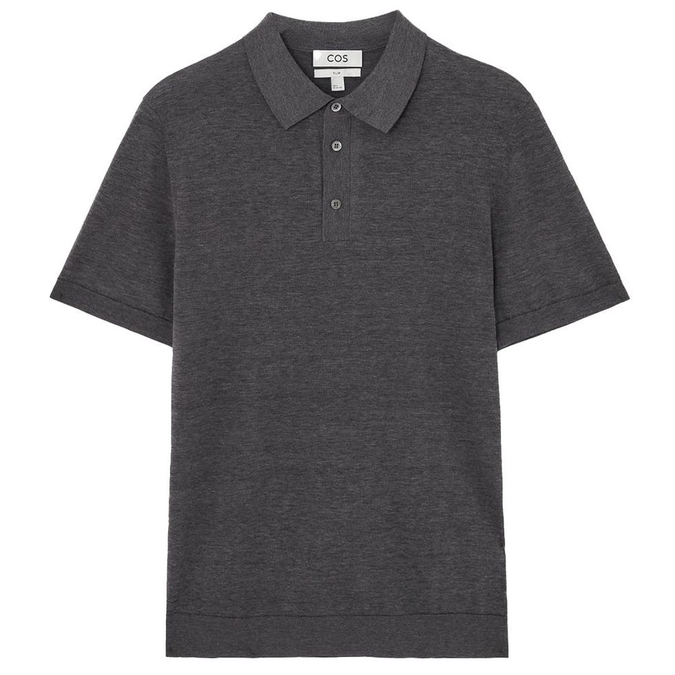 Slim Knitted Silk Polo Shirt Slim Knitted Silk Polo Shirt