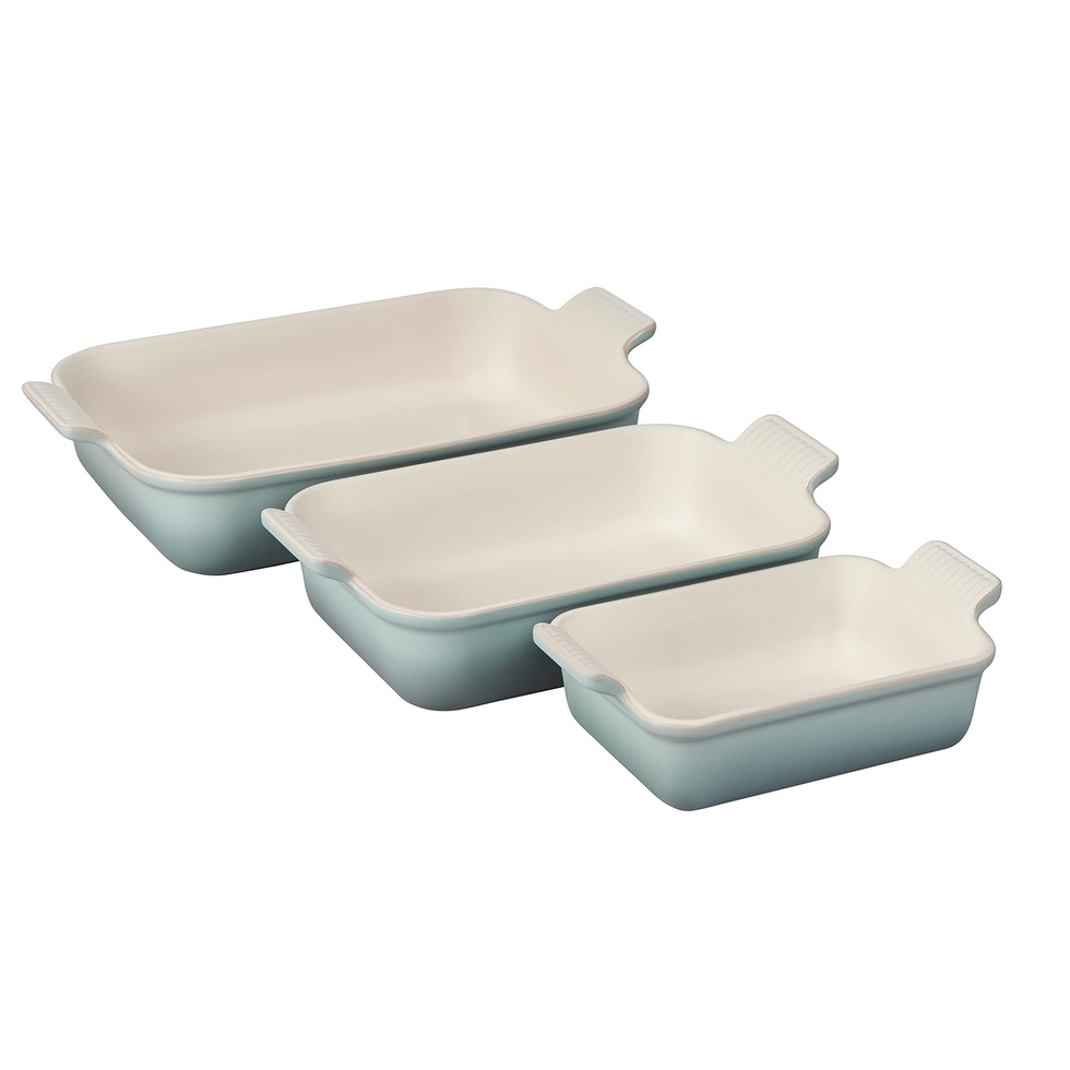 Stoneware Heritage Rectangular Dishes (Set of 3)