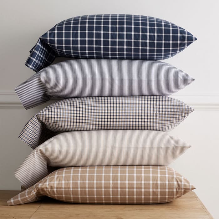 Classic Cool Yarn-Dyed Cotton Percale Sham