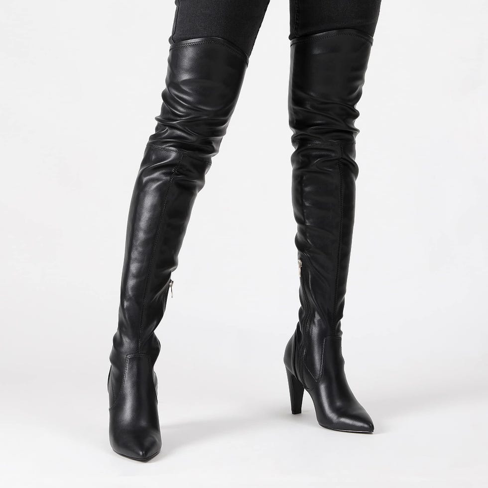 Black Thigh High Boots 