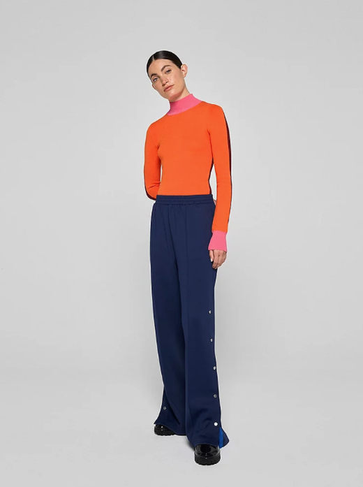Roksanda Navy Popper Track Joggers