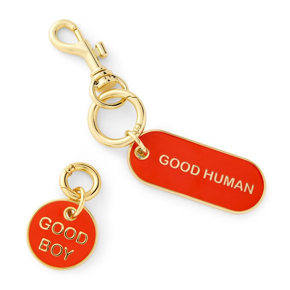 "Good person" And "Good boy" Keyring & Necklace Pendant Set 