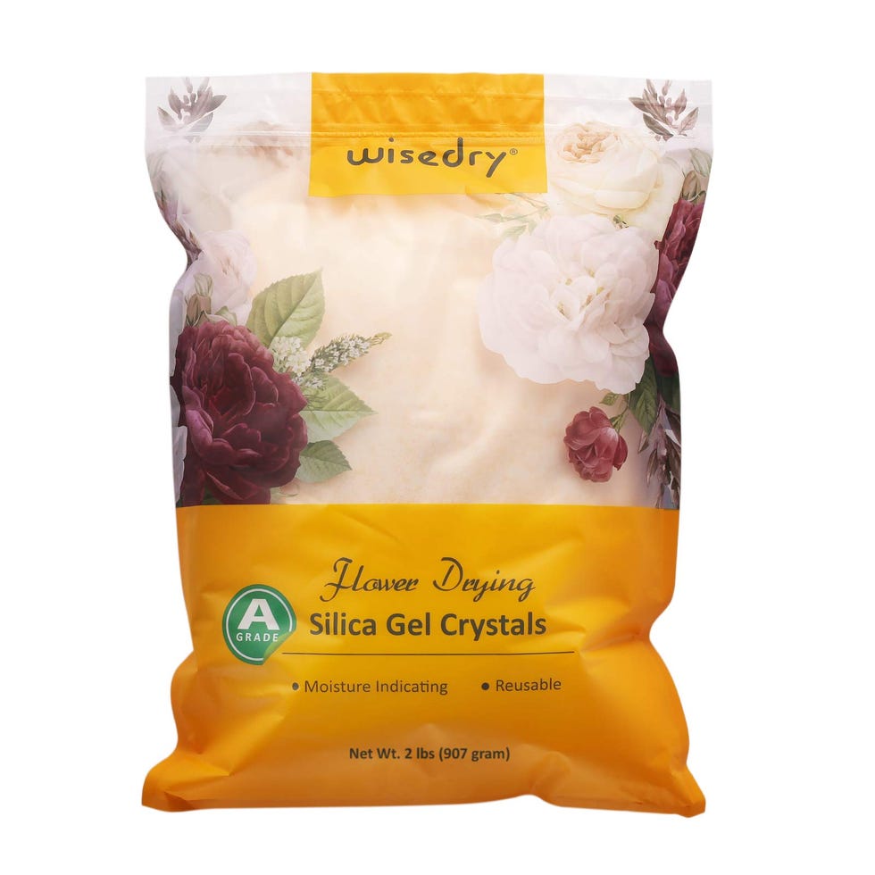 Gel de sílice para secar flores