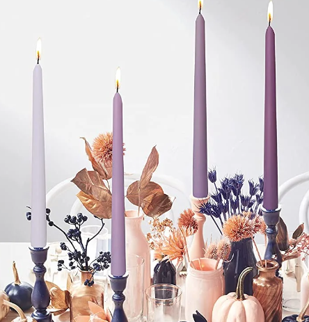 Lavender-Scented Taper Candles 