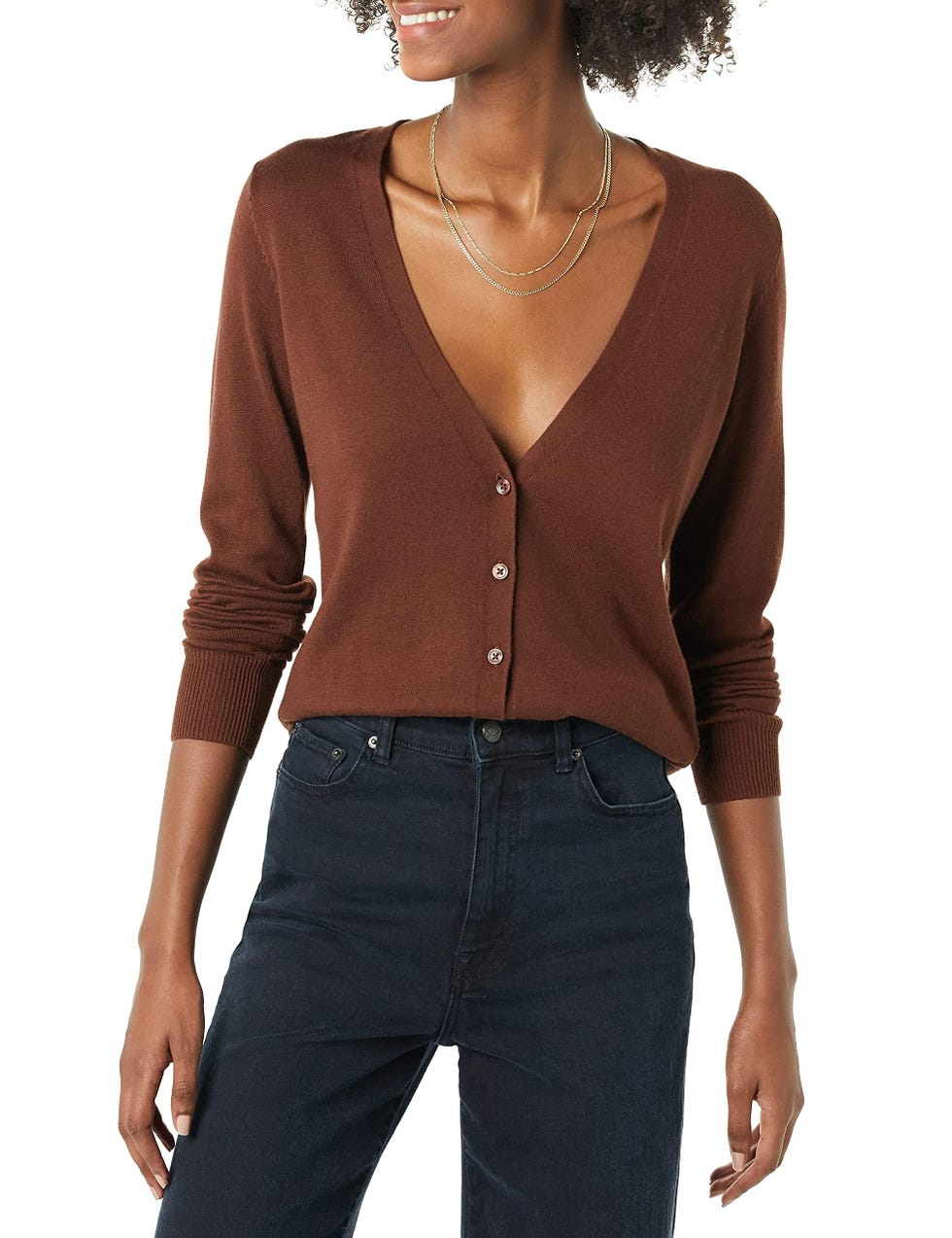 V-Neck Cardigan Sweater