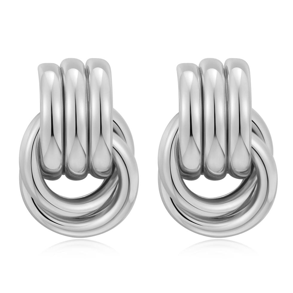 AOLIMI Chunky Silver Earrings 