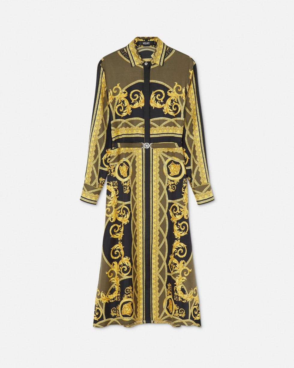 La Coupe des Dieux Silk Midi Shirt Dress