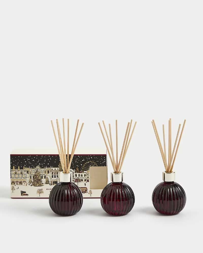 Set of 3 Mandarin, Clove & Cinnamon Diffusers