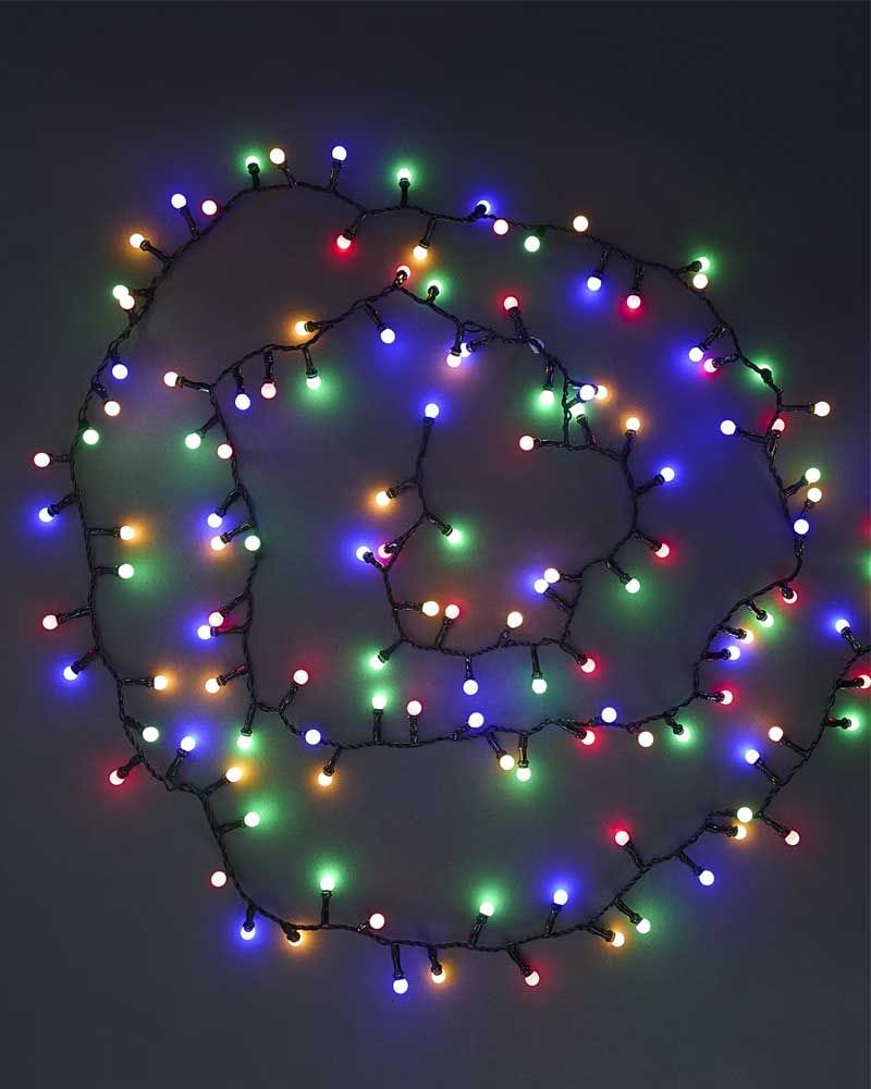 300 Multicoloured Cluster Ball Mains Lights