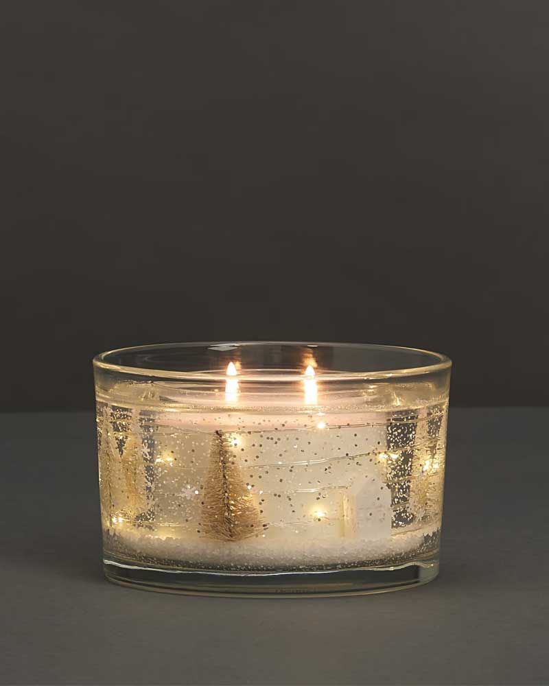 Christmas 2 Wick Light Up Candle