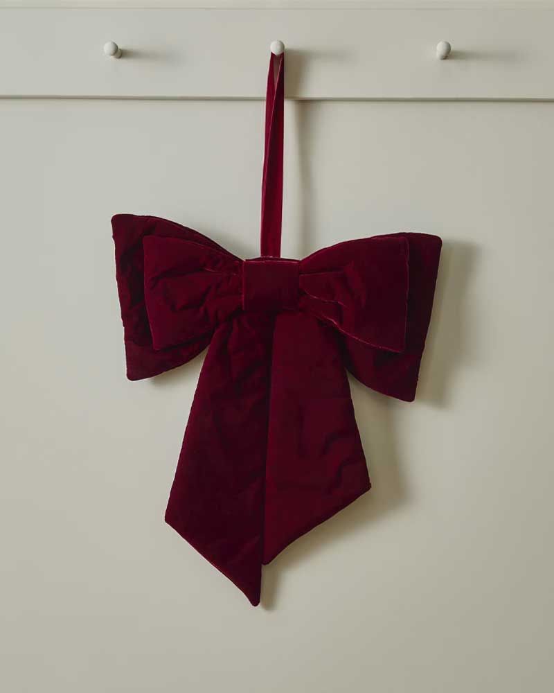 Velvet Door Bow