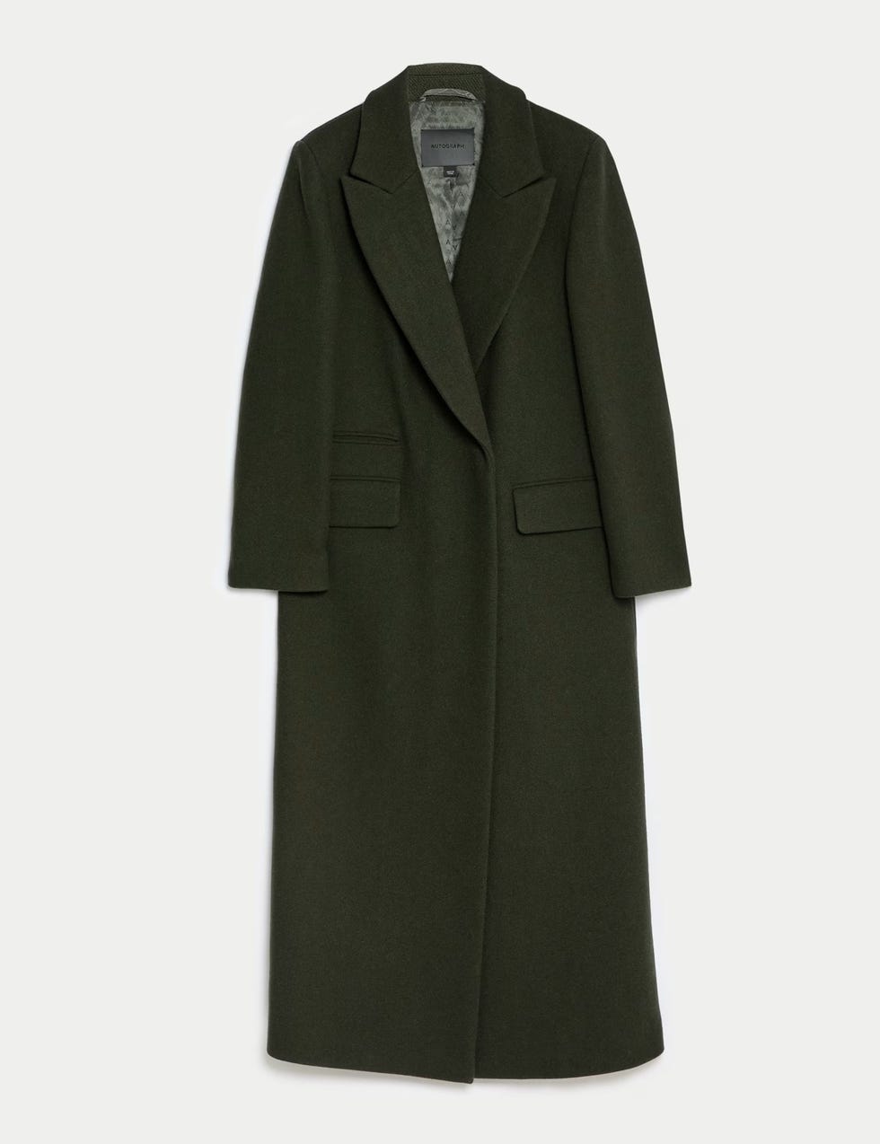 Wool-Rich Double-Breasted Longline Coat