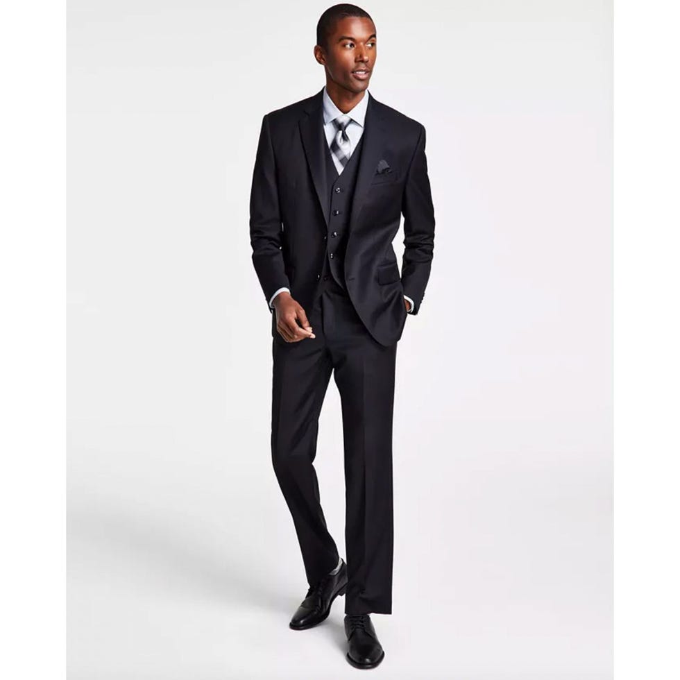 Classic-Fit Wool Blend Stretch Suit