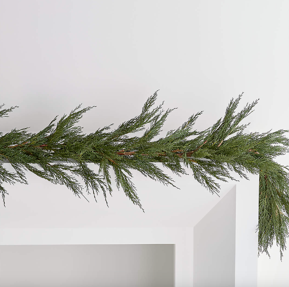 Faux Cypress Christmas Garland 