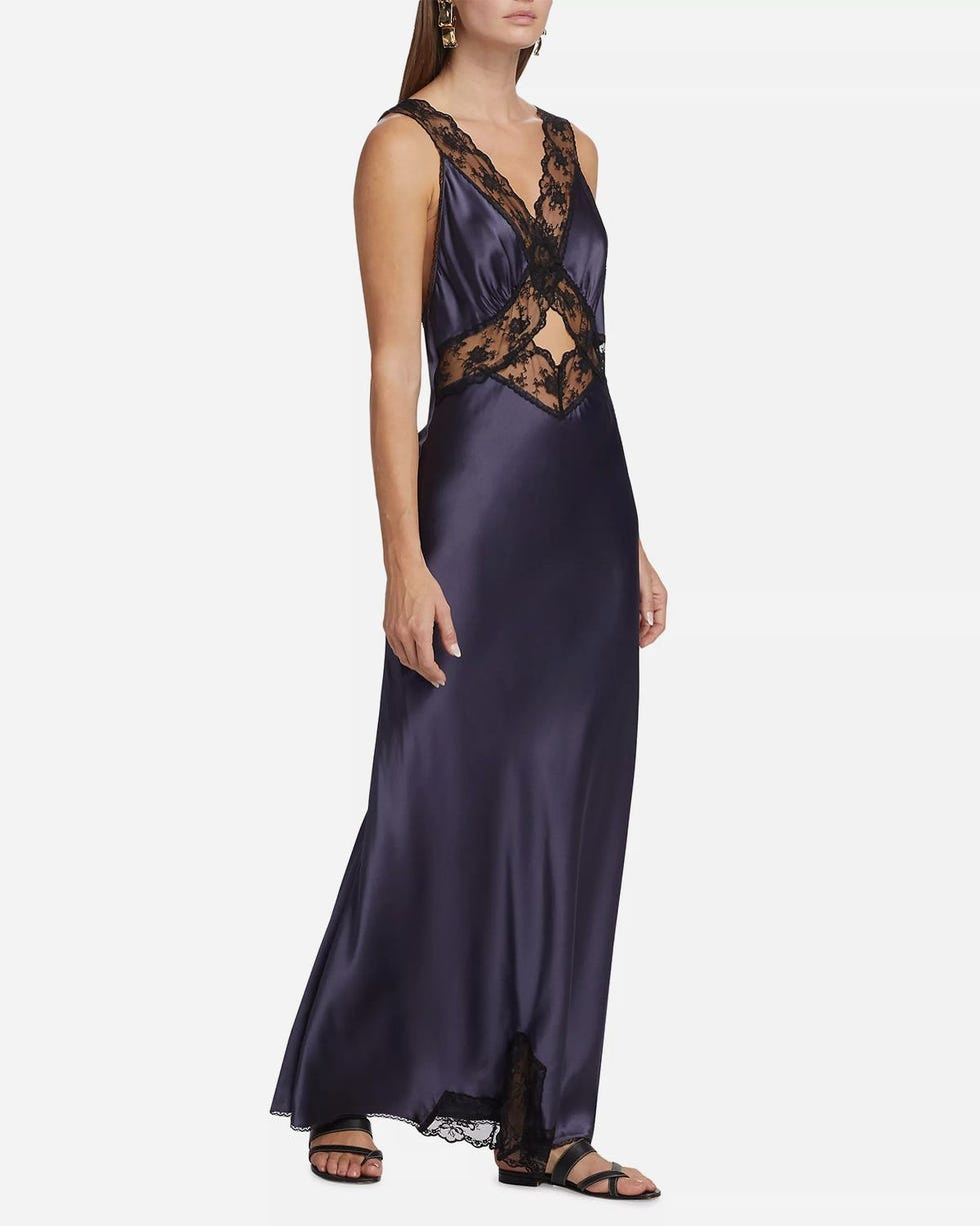 Willa Silk Cut-Out Gown 