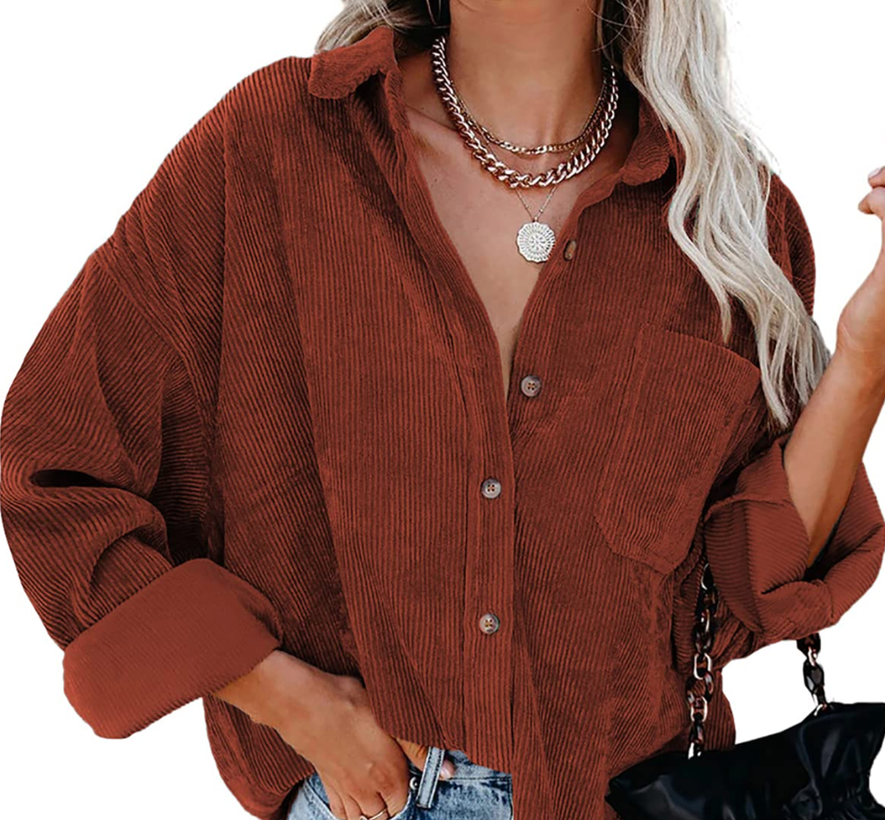 Burnt Orange Fall Shacket