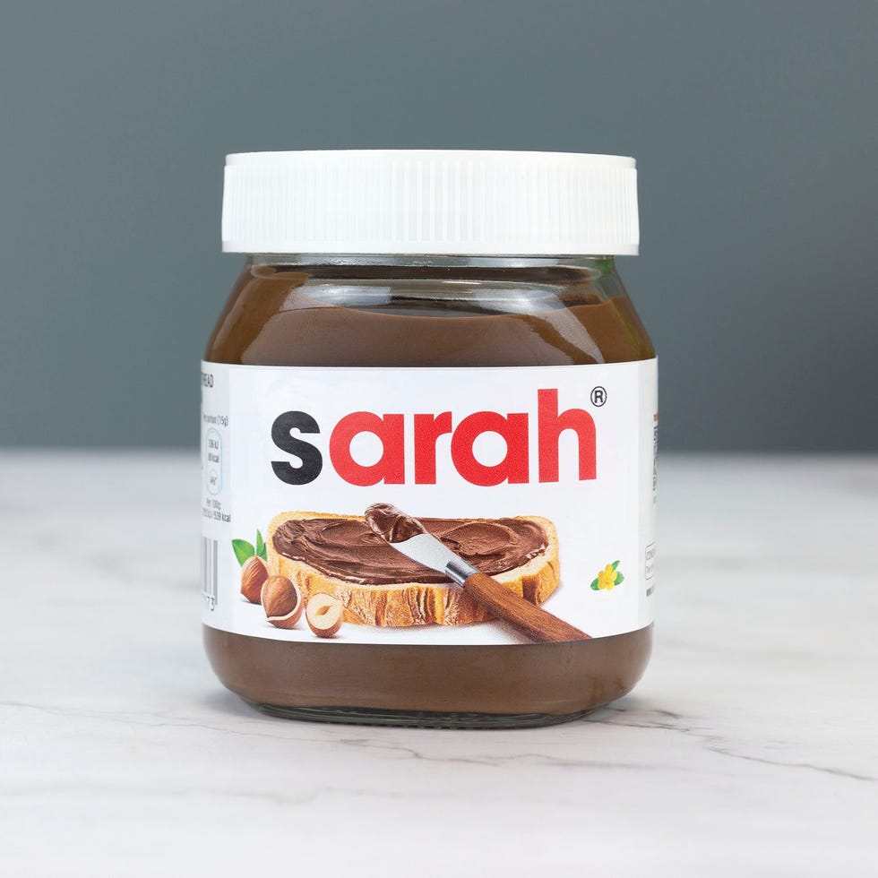 Personalized Chocolate Label Spread
