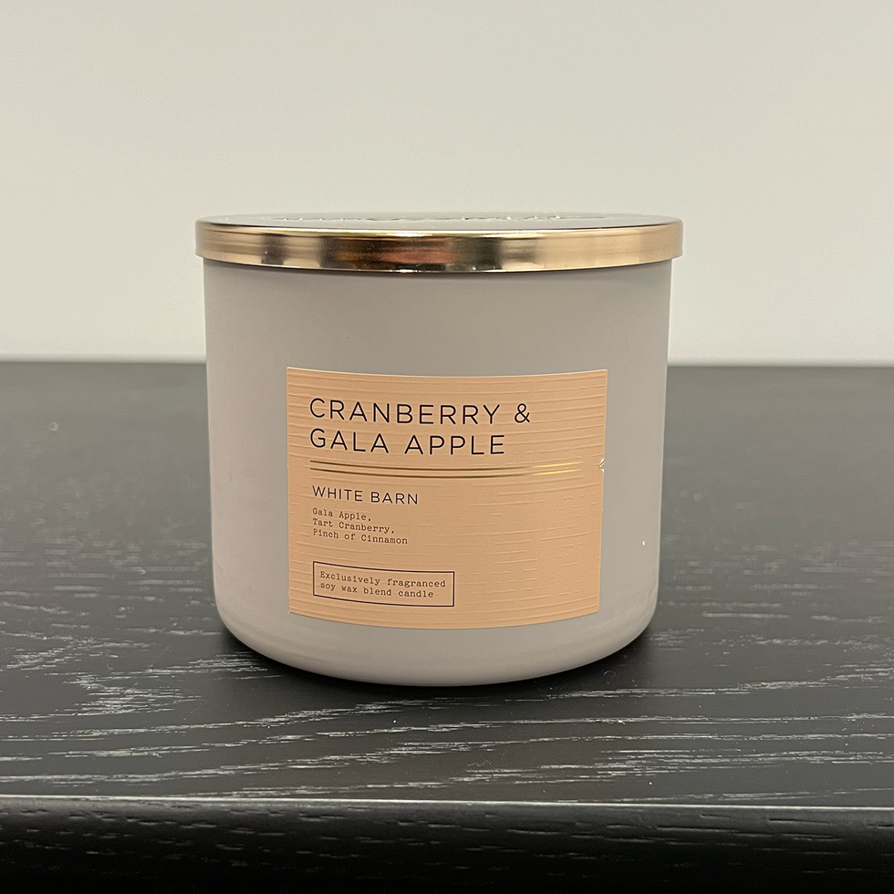 White Barn Cranberry & Gala Apple 3-Wick Candle