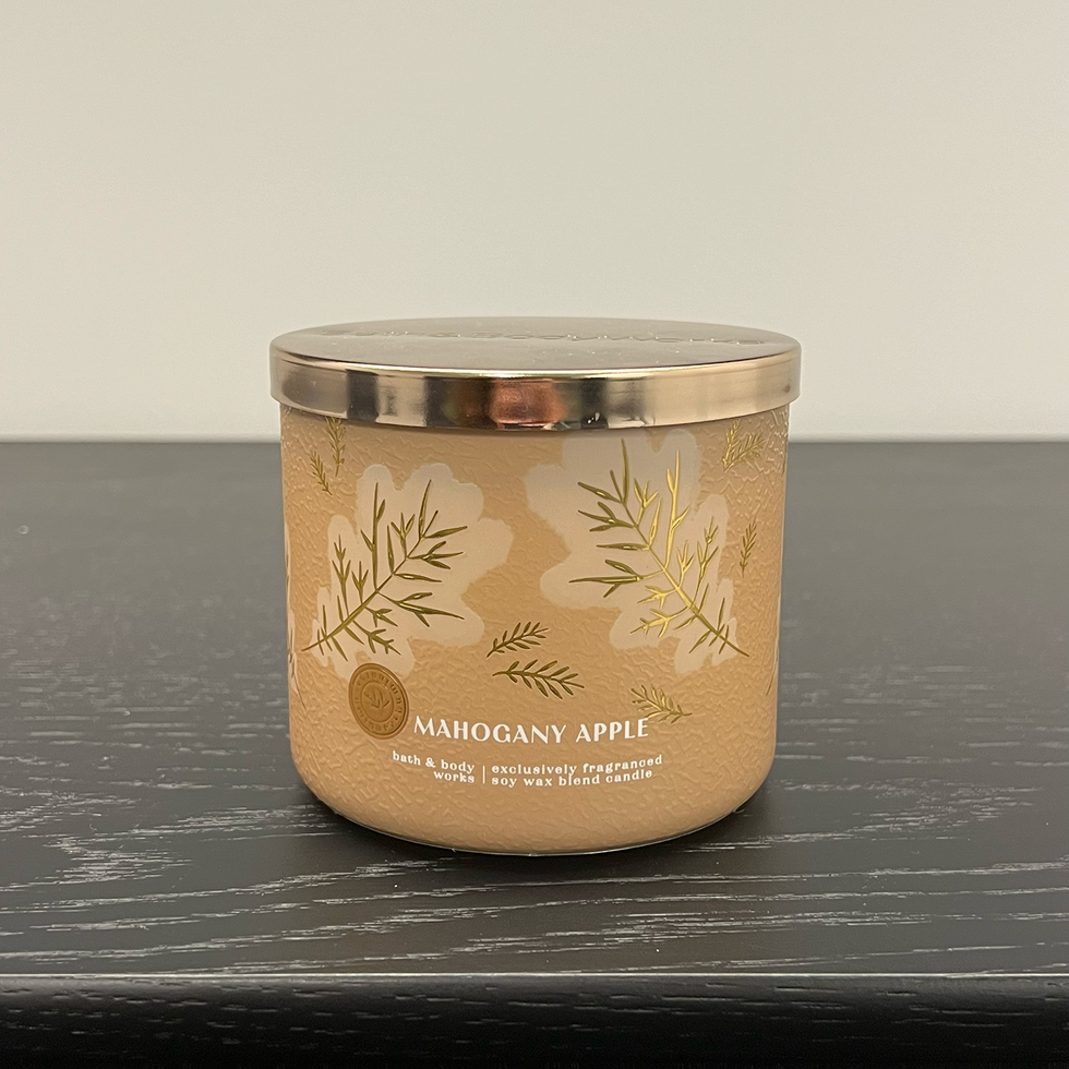 Mahogany Apple 3-Wick Candle