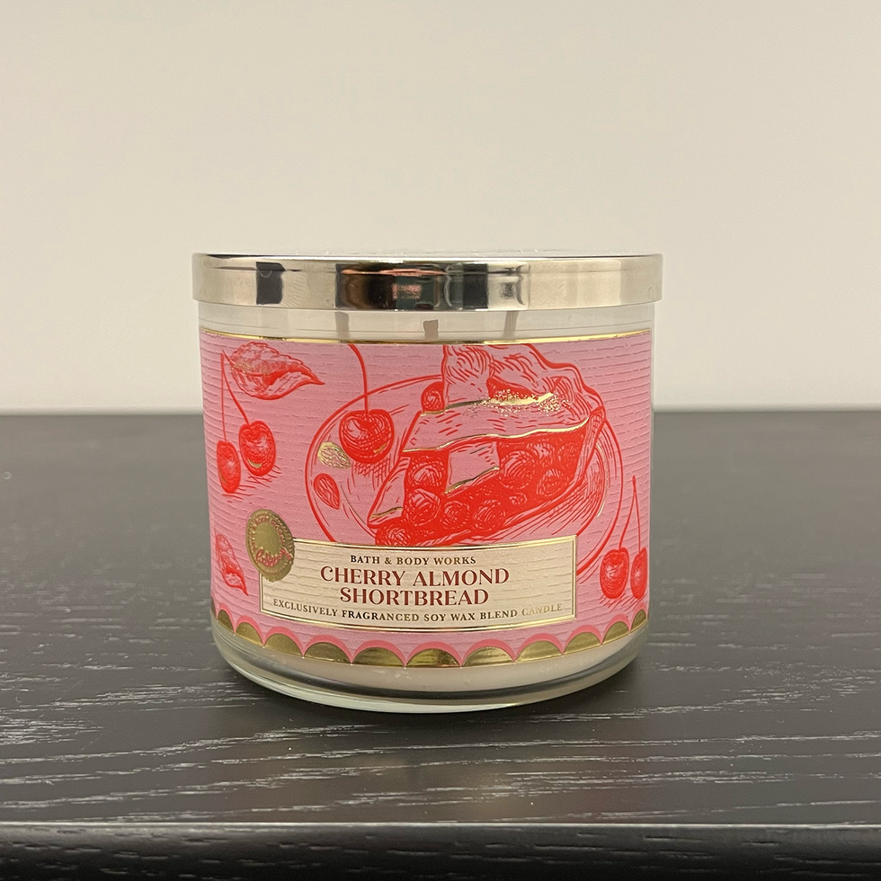 Cherry Almond Shortbread 3-Wick Candle