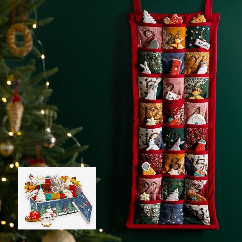 Advent Tin with Limited-Edition Fabric Advent Calendar