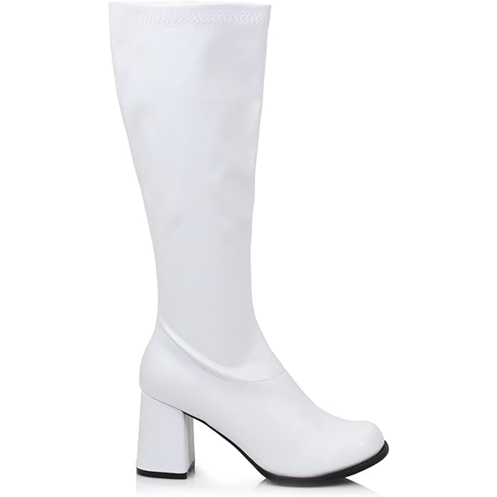 Ellie Shoes Women's Gogo Boot, White, 10 M US