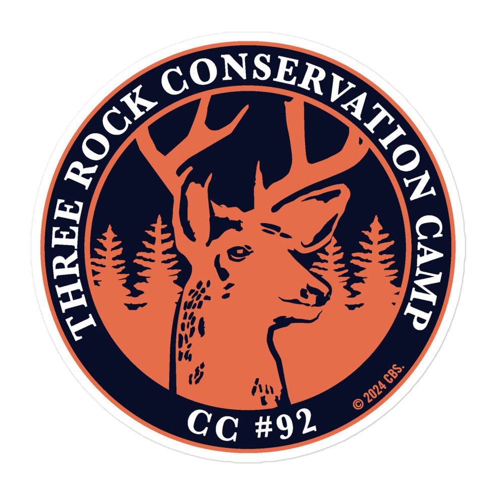 Three Rock Conservation Camp Sticker