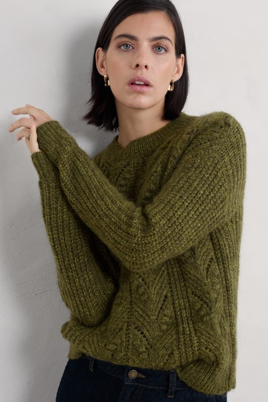 Sand Thistle Mohair-Blend Jumper