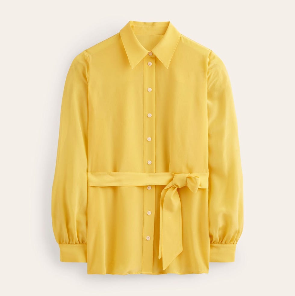 Belted Silk Shirt