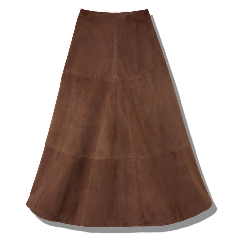 Varda suede midi skirt