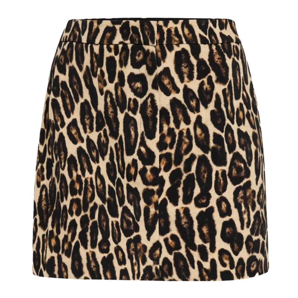 Leopard Mini Trouser Skirt