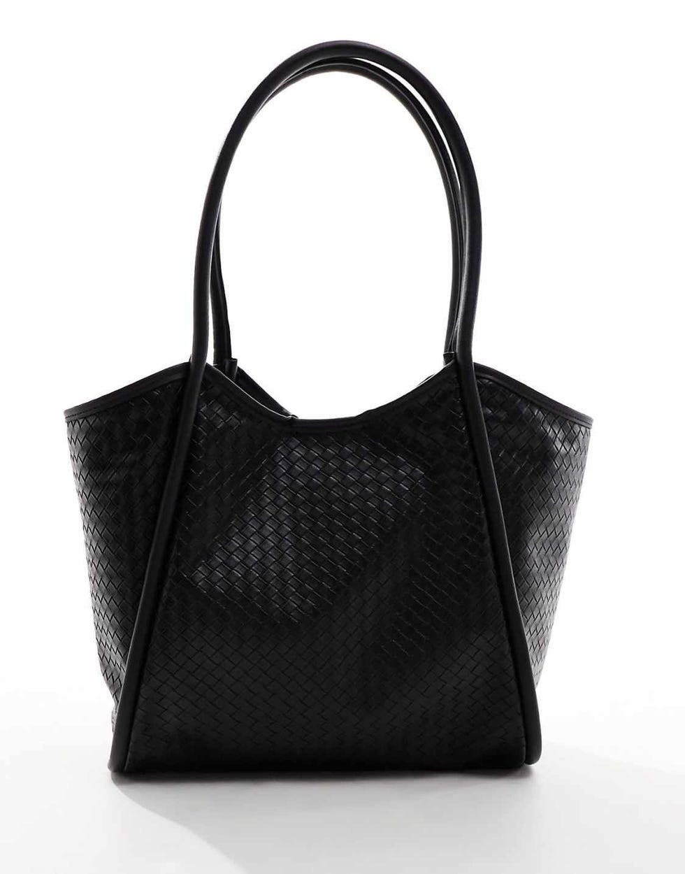 Weave tubular tote bag