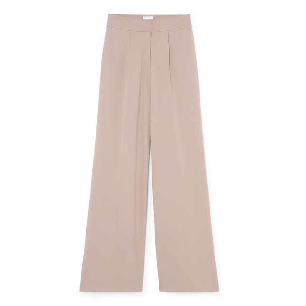 Katie-Marie Wide-Leg Pleated Pants