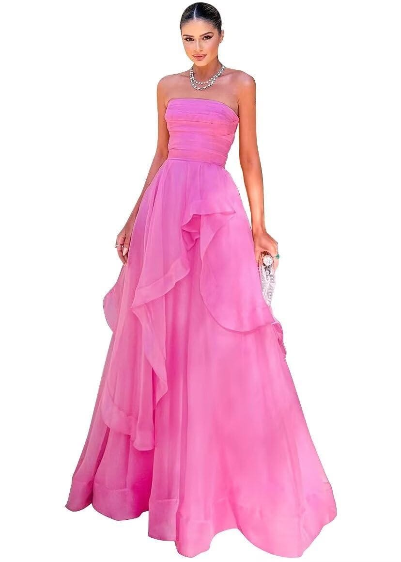 Strapless Layered Dress