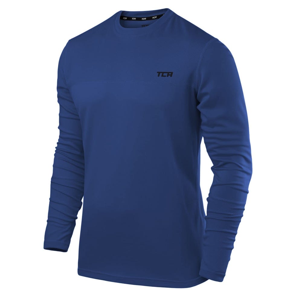 Camiseta deportiva de manga larga de hombre para correr