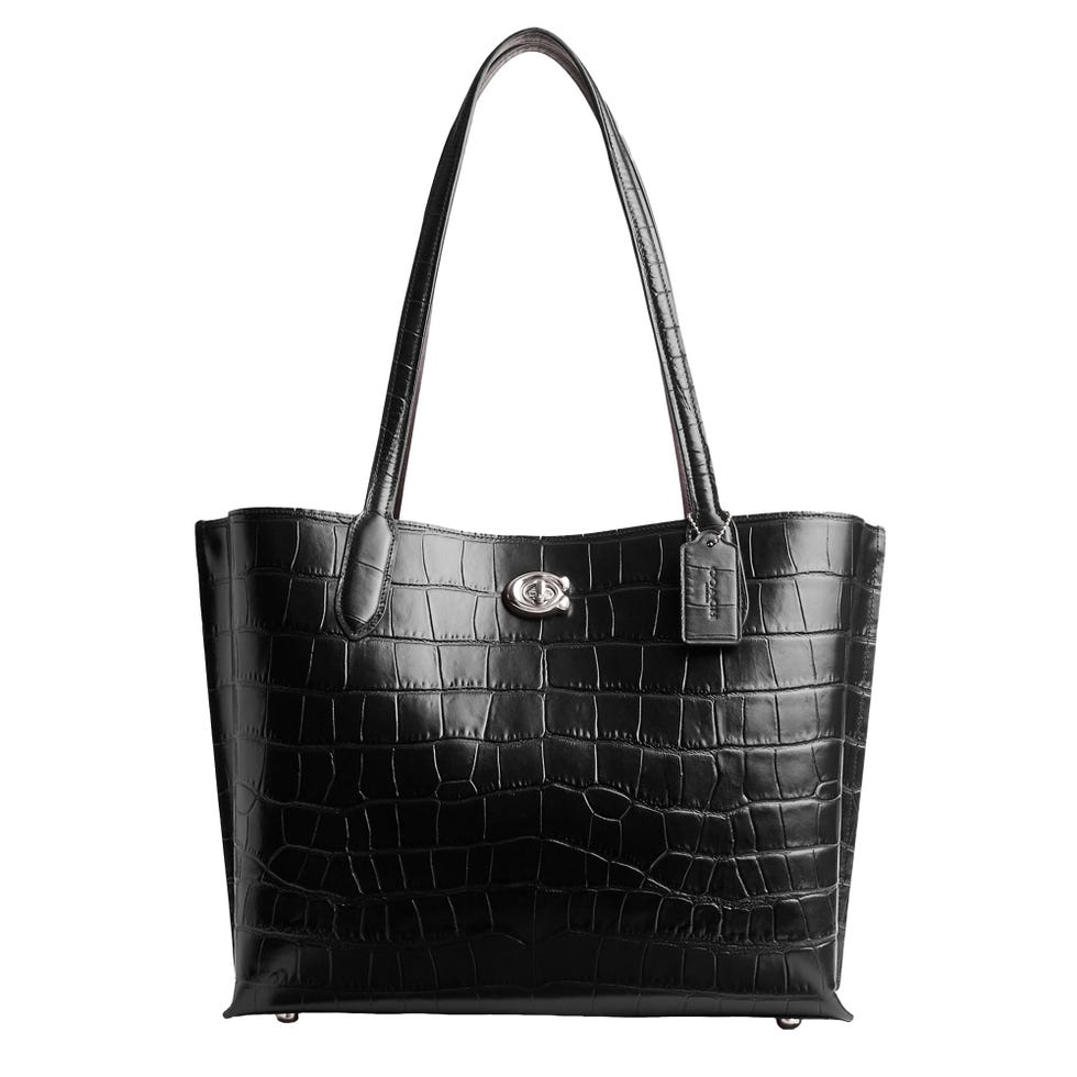Embossed Croc Willow Tote