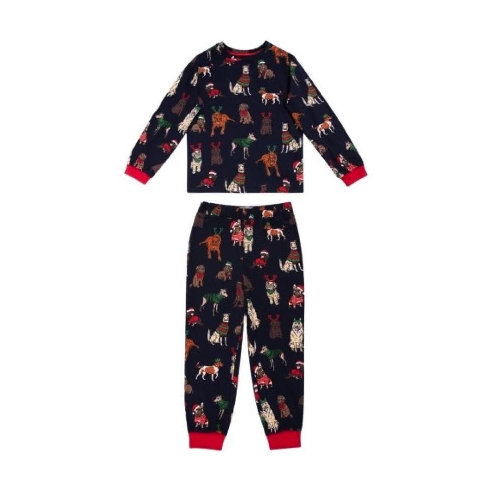 Kid's Christmas Dog Pyjamas (1-12 Yrs)