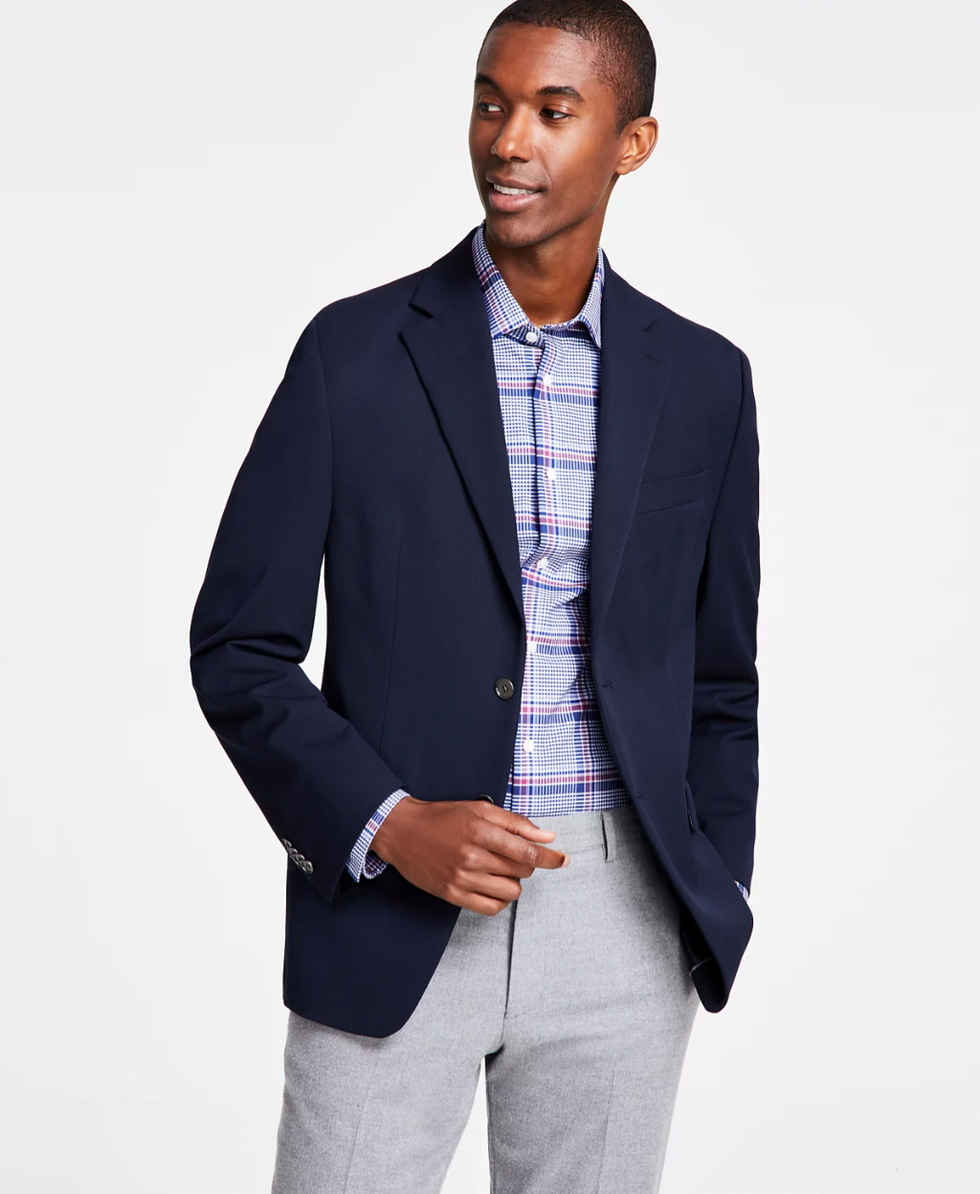 Stretch Solid Blazer