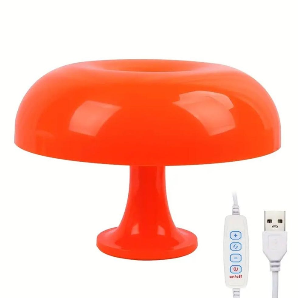 Lámpara de mesa con forma de seta
