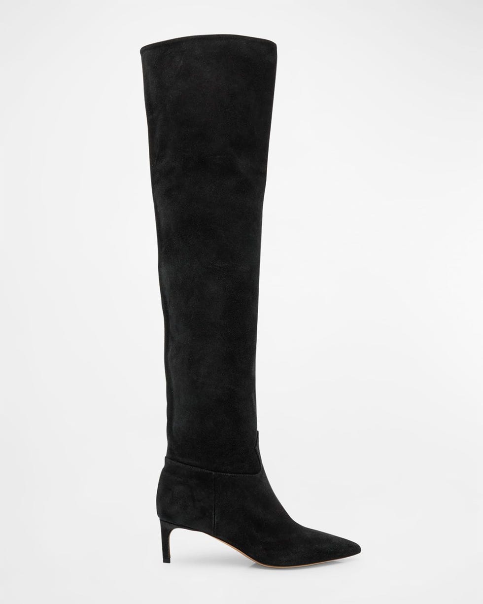 Carolina slouchy suede over the knee boots