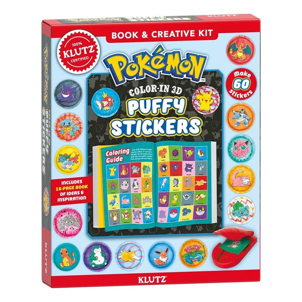 Pokémon Color-in 3D Stickers Craft Kit Pokémon Color-in 3D Stickers Craft Kit