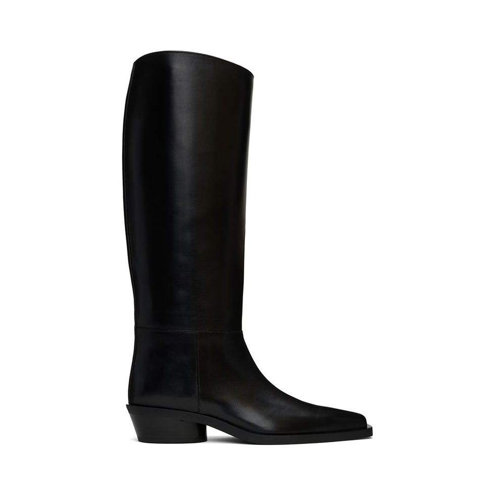 Bronco Leather Knee Boots