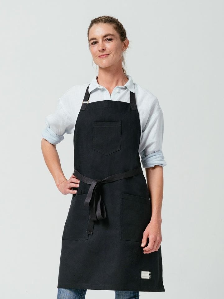 Raven Canvas Bib Apron