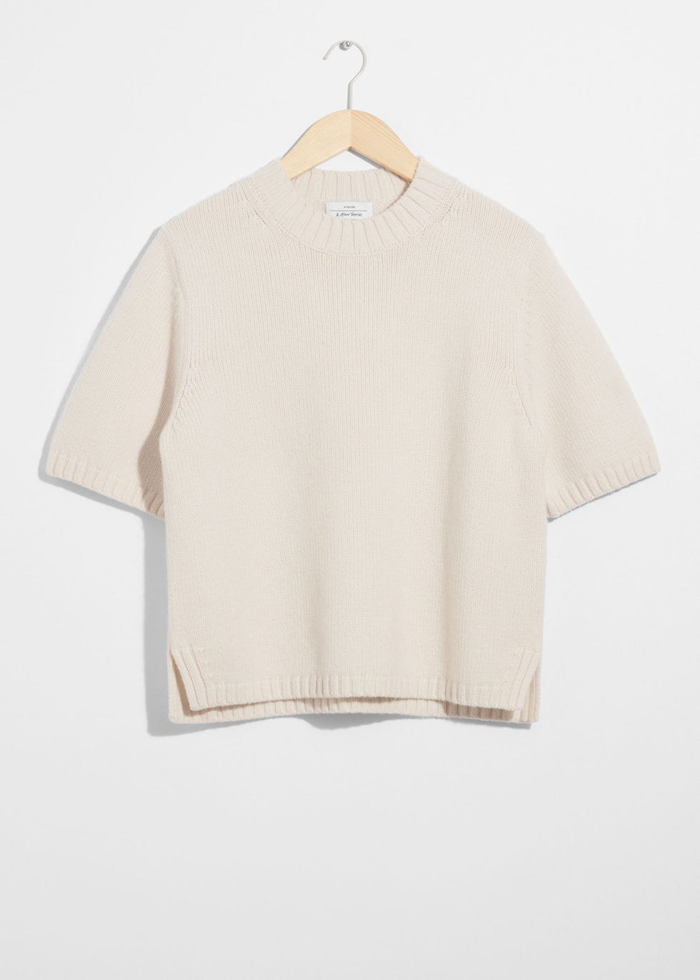 Cashmere-Blend Knit T-Shirt