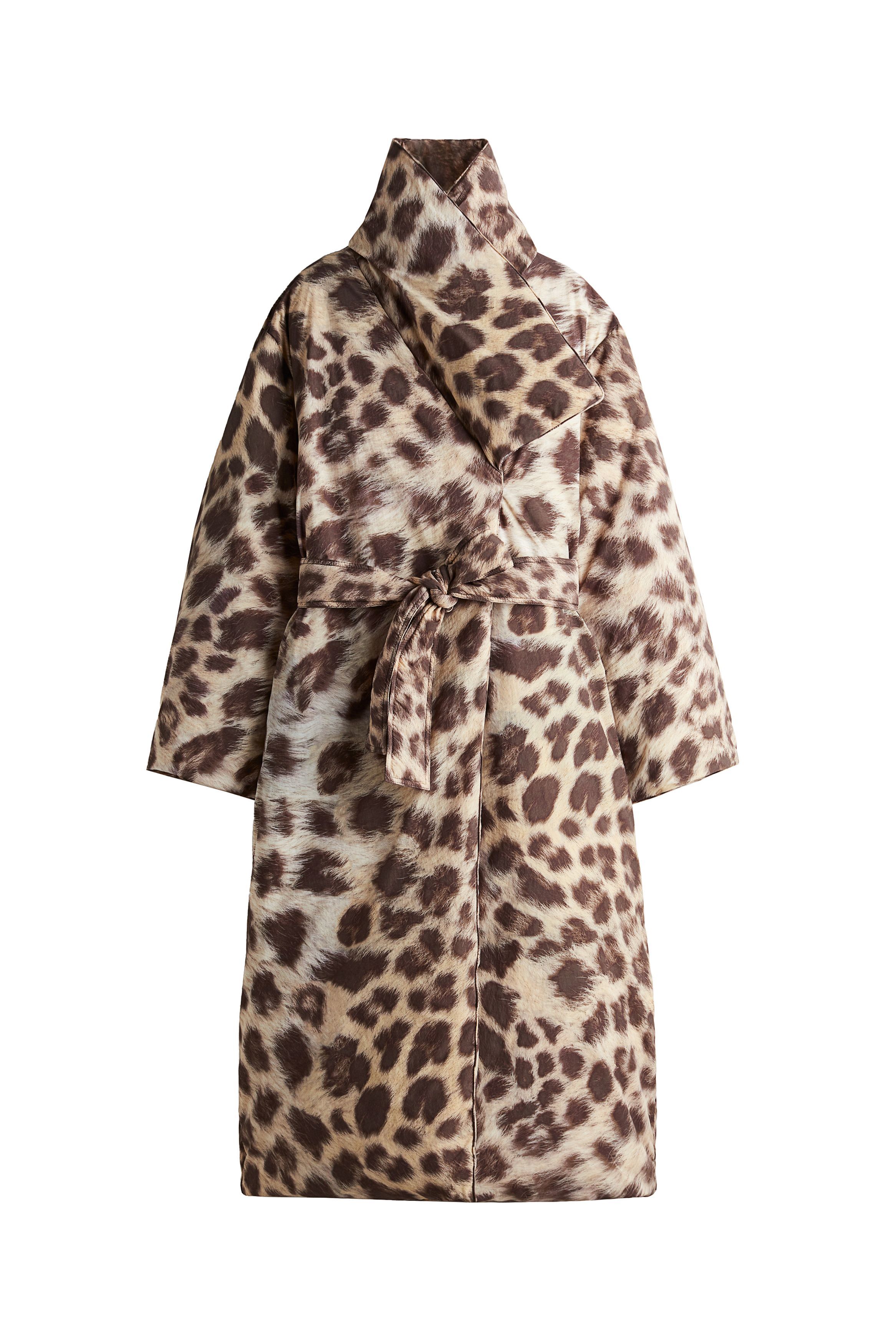 H&m leopard raincoat on sale